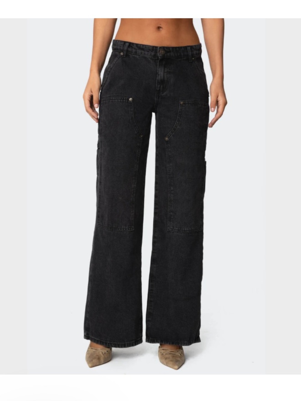 Edikted Ayla low rise carpenter jeans